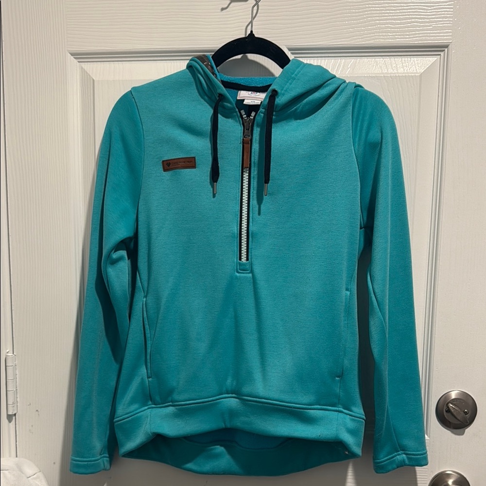 Obermeyer - Teal Half-Zip Hoodie